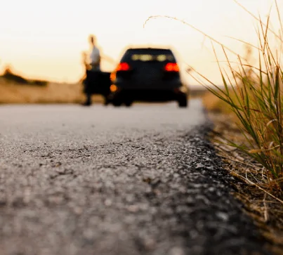 Desert hills and sands towing